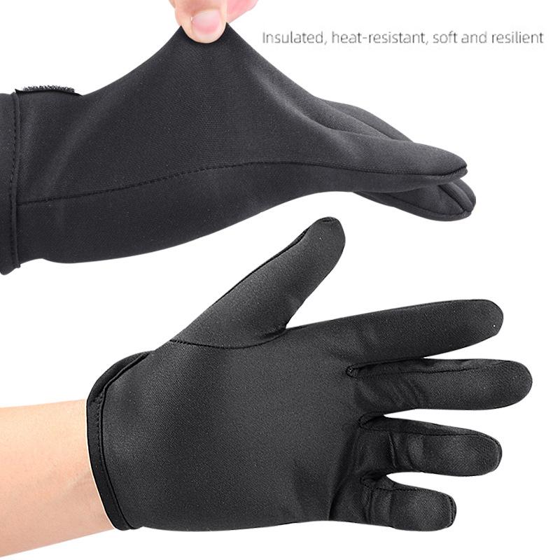 1Pair Hair Straightener Perm Curling Hairdressing Heat Resistant Finger Glove Hair Styling Tools Heatproof Protective Gloves