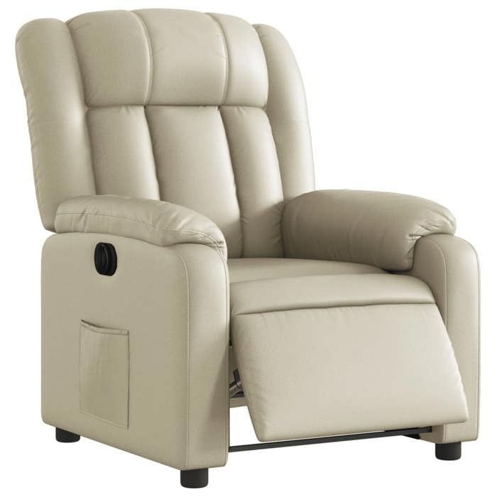 VidaXL Fauteuil Inclinable Électrique, Chaise de Relaxation avec Dossier, Siège avec Accoudoirs, Fauteuil TV de Salon, 3205251