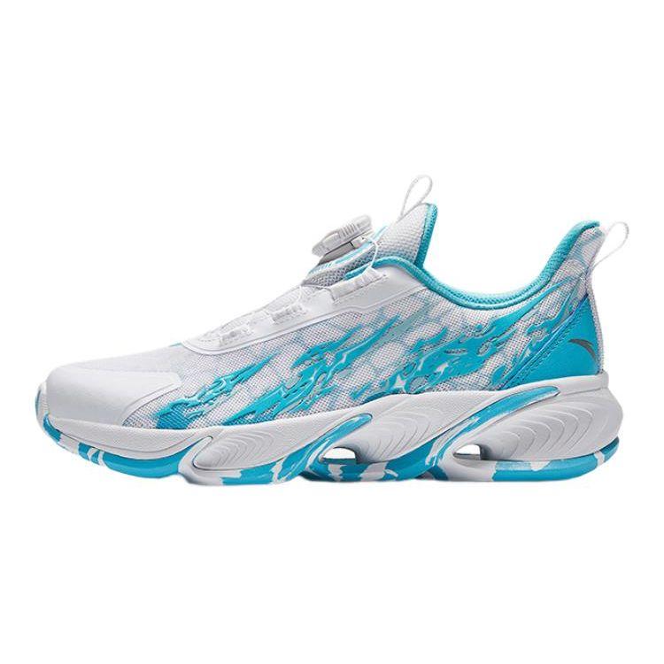 Anta Kids Red Flame 3.0 Shock Absorption Low Top Running Shoes Kids running shoes White Blue 312335511-1
