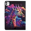 For iPad Pro 11 (2024) Case Pattern Leather Tablet Protective Cover Auto Sleep/Wake