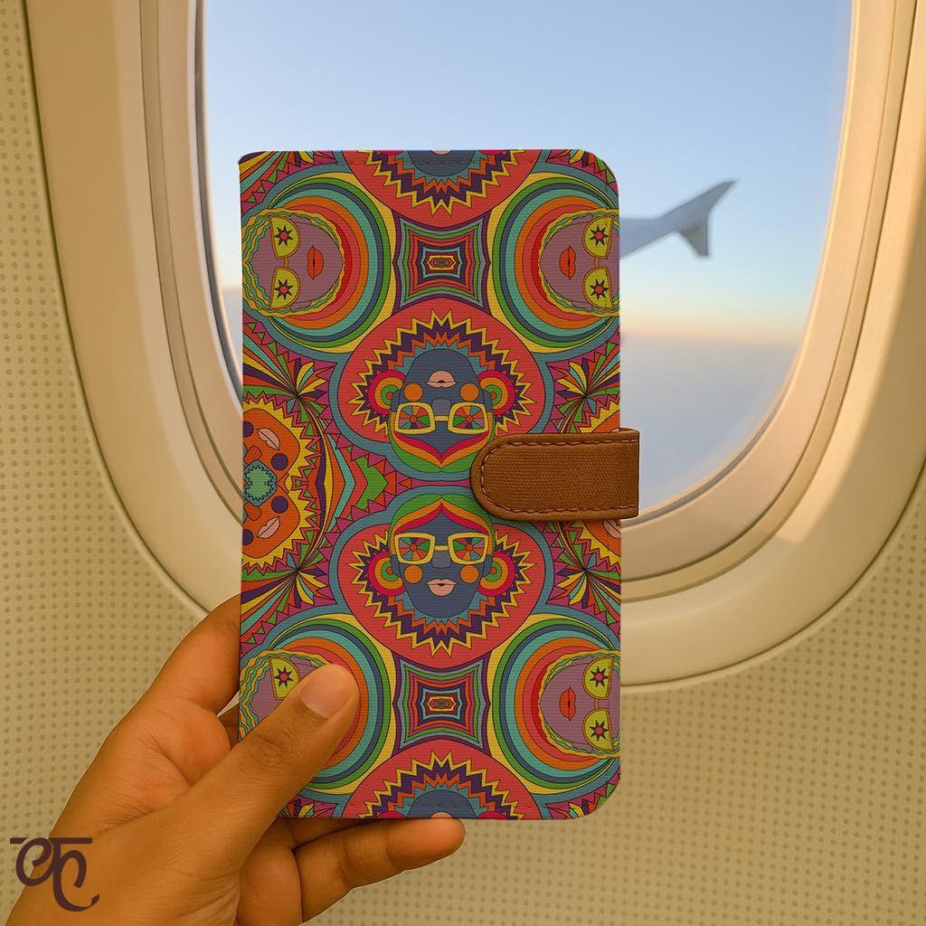 Portefeuille pour Femme | Portefeuille Passeport en Cuir Végan pour Femmes | Long Portefeuille Bifold pour Femmes Portefeuille, Cadeaux d'Anniversaire pour Femmes