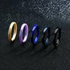 3mm Women's Ceramic Wedding Band Minimalist Solid Stackable Ring In Black White Pink Blue Green Purple