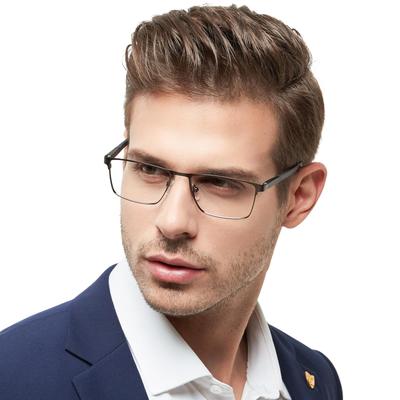 Blue Light Glasses for No Classic PC Spring Hinge [OCCI CHIARI] Glasses, Cut, Men, Degree, UV400, Fashion, Men's Glasses, Fatigue-Resistant, Classic,