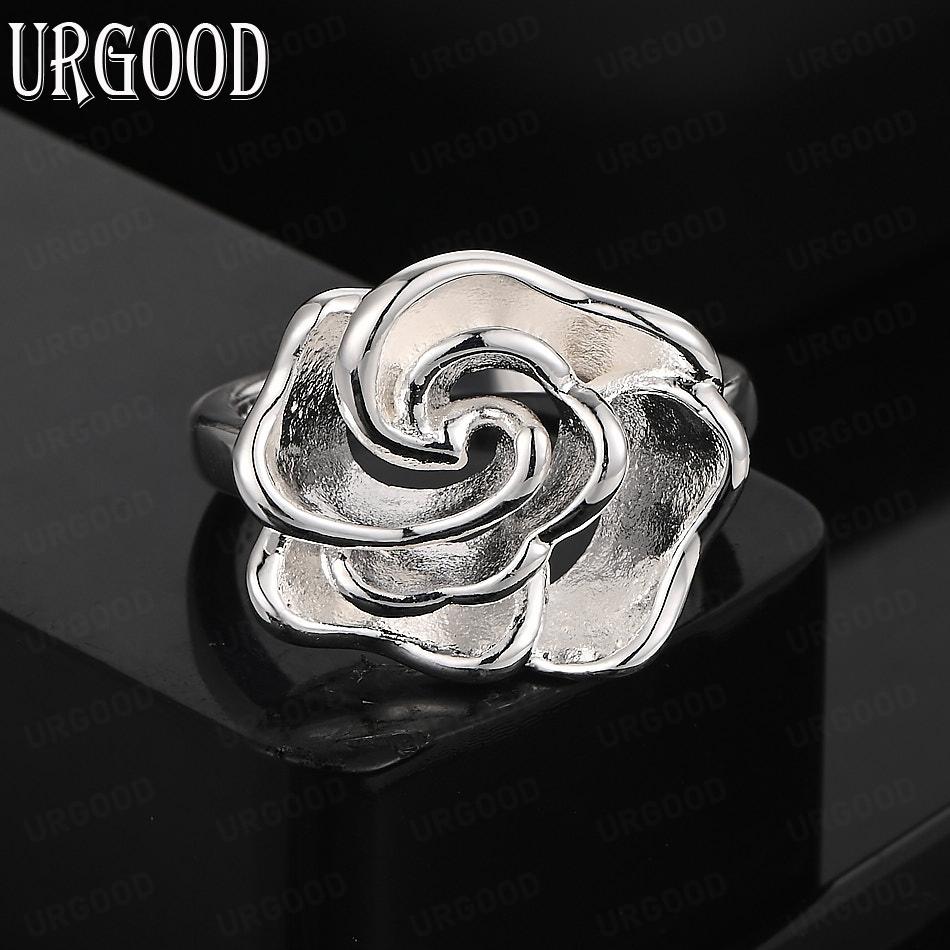 Ασήμι Στερλίνα 925 Νυφικά Κοσμήματα Δαχτυλίδι Λουλούδι