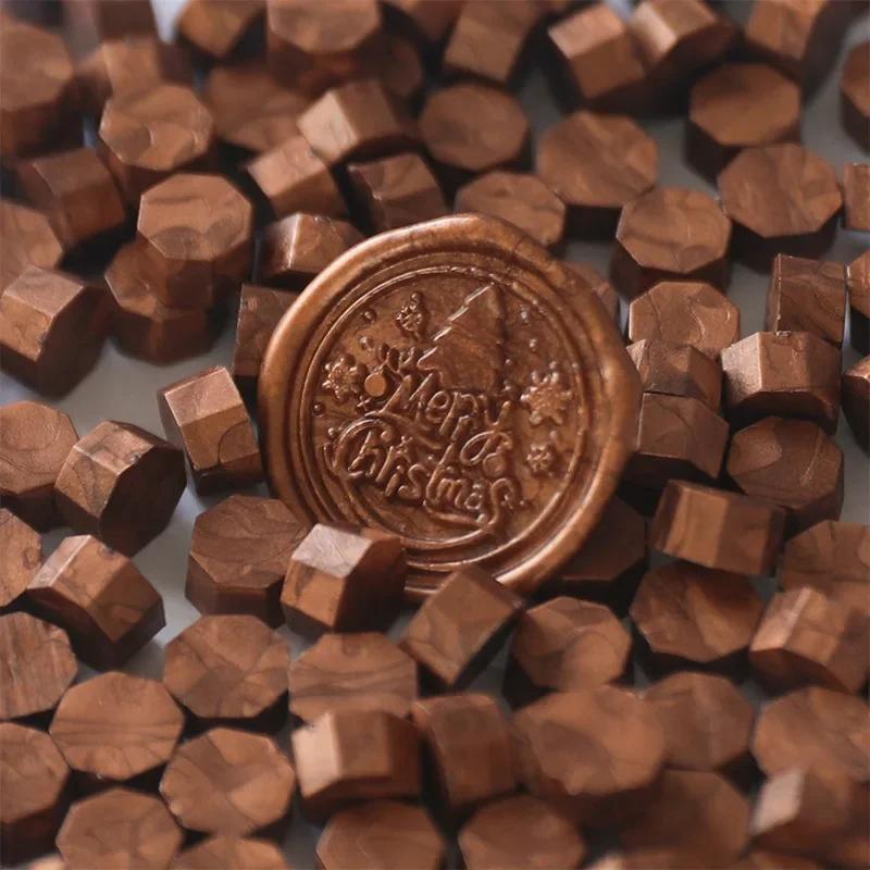 100 Stück Wachsdruckperlen Wachslack für Siegel Lacksiegelstempel für Kartenherstellung Retro Wachssiegel zum Versiegeln von Stempeln Gold Hochzeit Geburtstag