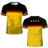 Germany National Flag Map T-Shirt Men Women 3D Print Breathable Outdoor Sports Football Jersey Tee Casual Streetwear O-neck Tops