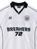 Jeimiweseuteu Breakers Football Striped Polo Shirt (White)