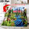 Custom name/text Minecraft Steve Mystery Cube Blanket Suitable All Seasons Soft Comfortable Office Blanket Holiday Birthday Gift Blanket Soft Comforta