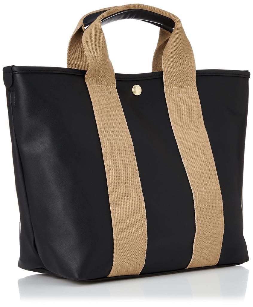 Marie Claire Paris Synthetic Leather Series Elegant Town Tote Large "Camille" 2-Way Bag, Lightweight, Capacity, Functional, Brown/Black/Chain, 240-221