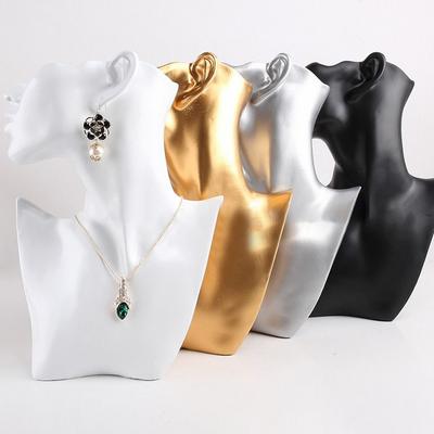 Resin Mannequin Jewelry Display Stand Head Bust Portrait Side Face Mannequin Jewellery Storage Rack Holder Unique