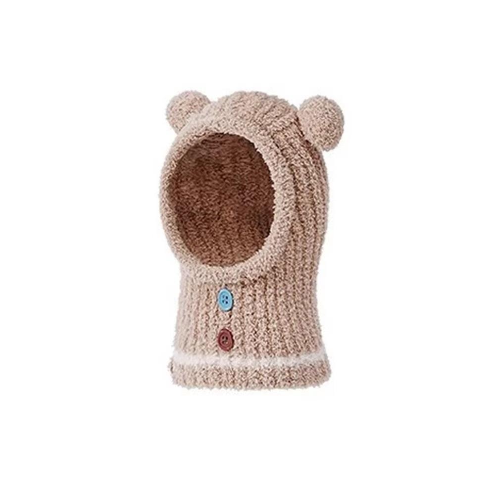 

Plush Balaclava Pullover Hat Rabbit Kids Hooded Beanie Dinosaur Ear Protection Scarf Cap Unisex хакі