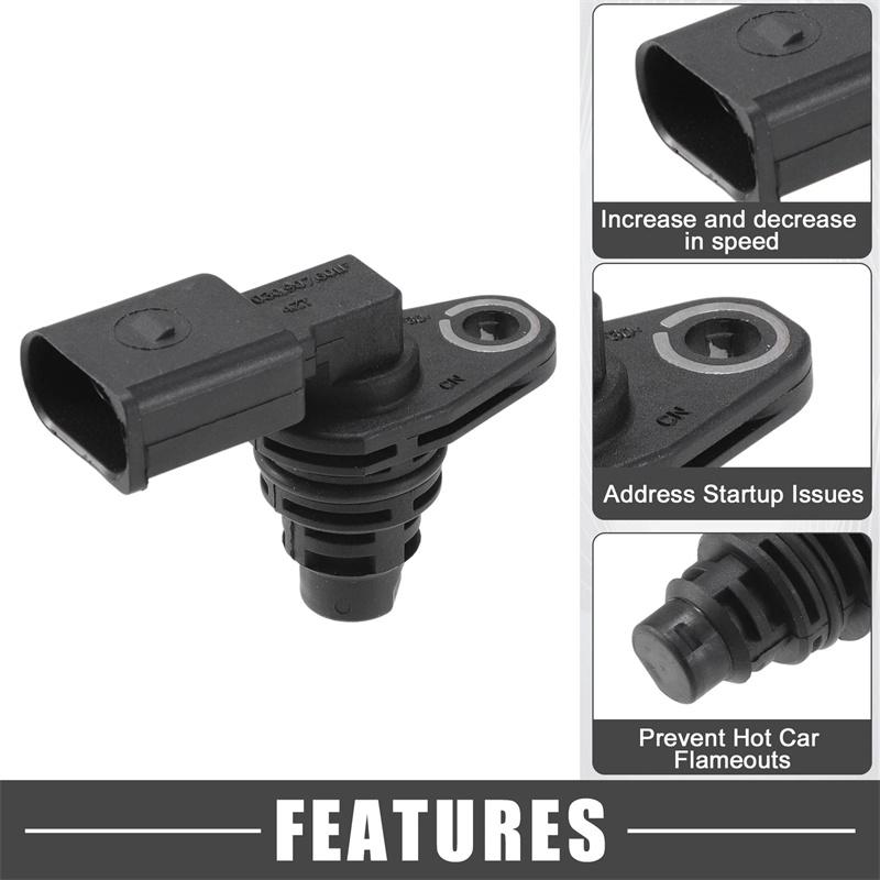Camshaft Position Sensor No.030907601E Engine Crankshaft Position Sensor For Volkswagen Atlas 2018-2021