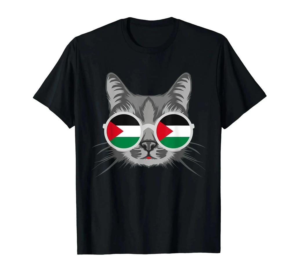 100% Cotton 2024 Palestinian Flag Printed Name T-Shirt Men'S Pse T-Shirt Street Hip Hop Clothing Casual Fashion T Shirt Top