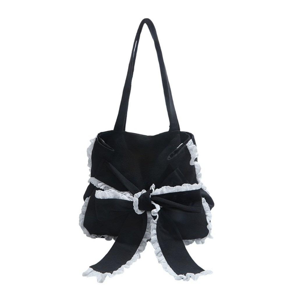 Versatile Bows Armpit Bag Stylish Women's Handbags Trendy Bow Tote Bag  Underarm Bag