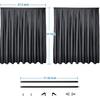 Car Rearseat Divider Curta Blackout Privacy Protection Curtain Automotive Space Divider Universal For Max 55-Inch Interior Width Vehicles (55"X33")