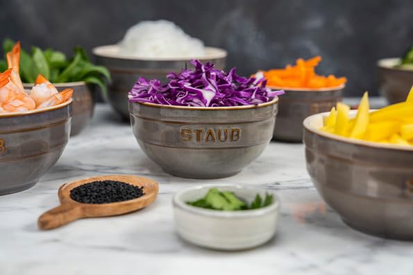 Staub Plate Set Ceramic Pottery Microwave Safe Japanese Ceramic Plate "Mini Campagne" [Authorized Product] 40508-801
