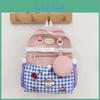 Childrens Large Capacity Backpack With Grid And Cartoon Dog Print Design For School Use