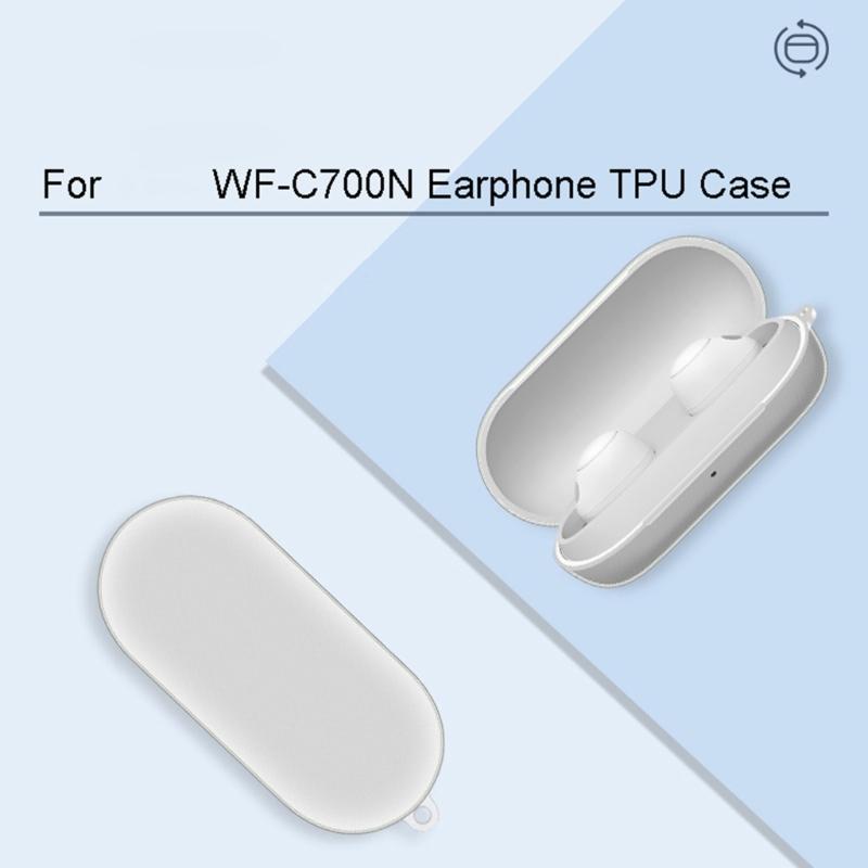 Compatible for  WF-C700N Earphone Cover-Shell Shockproof Anti-scratch Protect Sleeve Washable Housing Dustproof Case