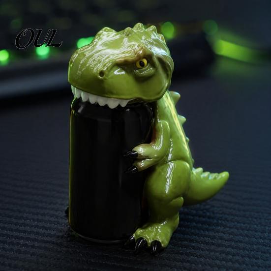Zatyczki do puszek na napoje Dinozaur Hipopotam Żaba Słoń Osłona ochronna na puszki z napojami gazowanymi, Silikonowe urocze zwierzątka 3D, Zmywalne osłonki, Chroniące przed kurzem i zachowaniem nagazowania