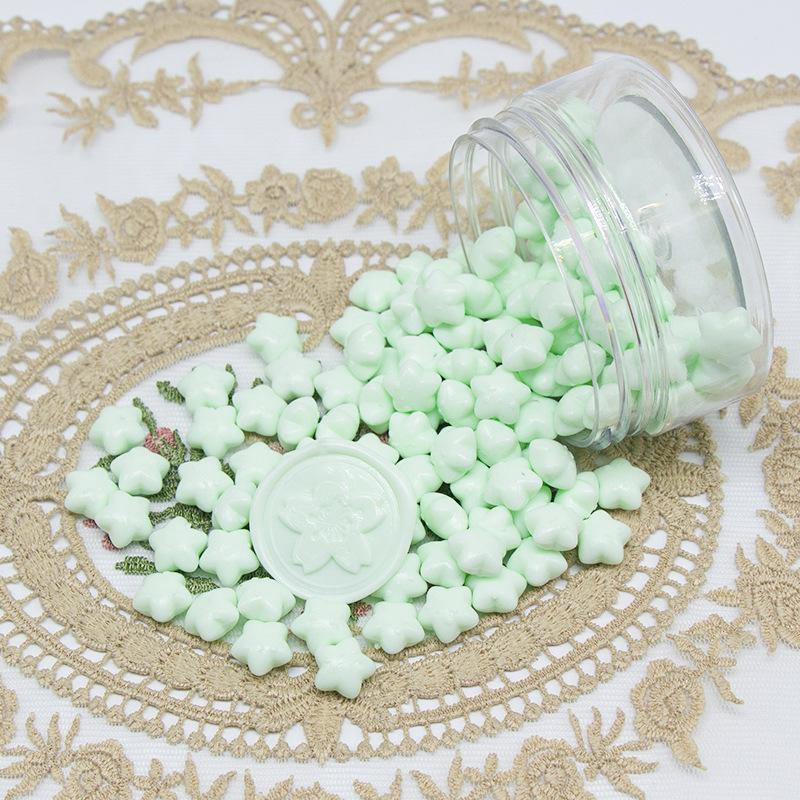 1000g Macaron Series Star Enamel Wax Grains Cute Style Wax Material DIY Greeting Card Party Invitation Decoration Supplies