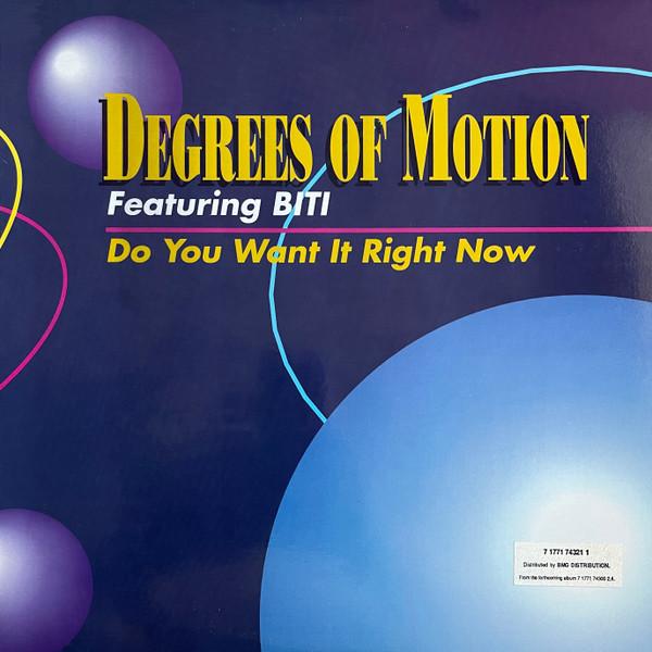 

12inch Record DEGREES OF MOTION, BITI STRAUCHN - Do You Want It Right Now ESQ181 Esquire Records 1991 US Dance & Electronica Used