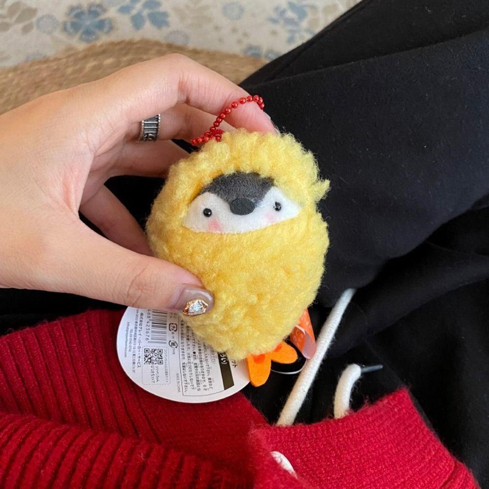 Cute Plush Positive Energy Penguin Pendant Cartoon Hanging Ornament Penguin Doll Keychain Bag Pendant Bag Accessories