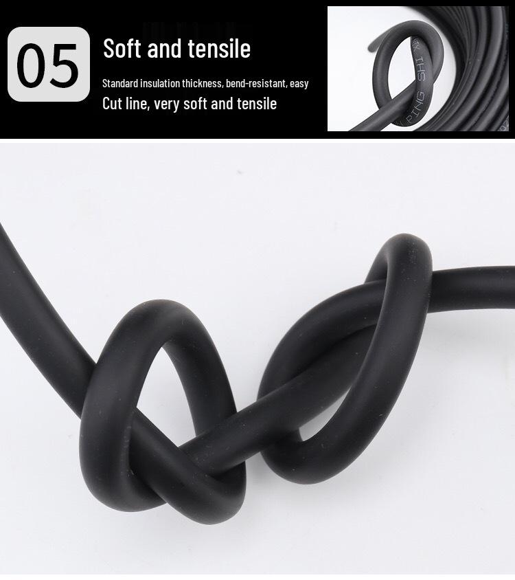 3-Core Pure Copper Wire & Cable: 2.5/4/6/10 sq mm Power Cord Extension for Household Use