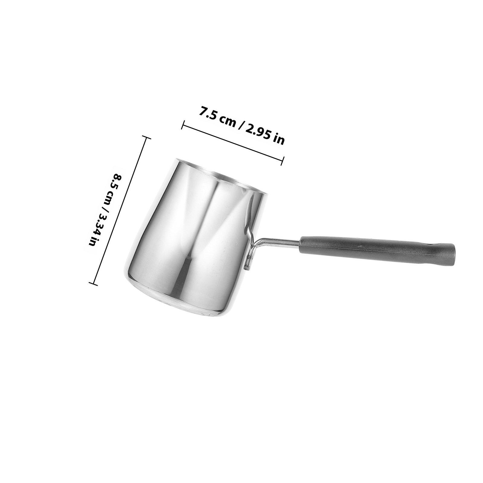 

Large Capacity Stainless Steel Milk Cup Heatable Milk Bubble Cup for Coffee Supplies Kitchen Restaurant Sturdy Comfortable