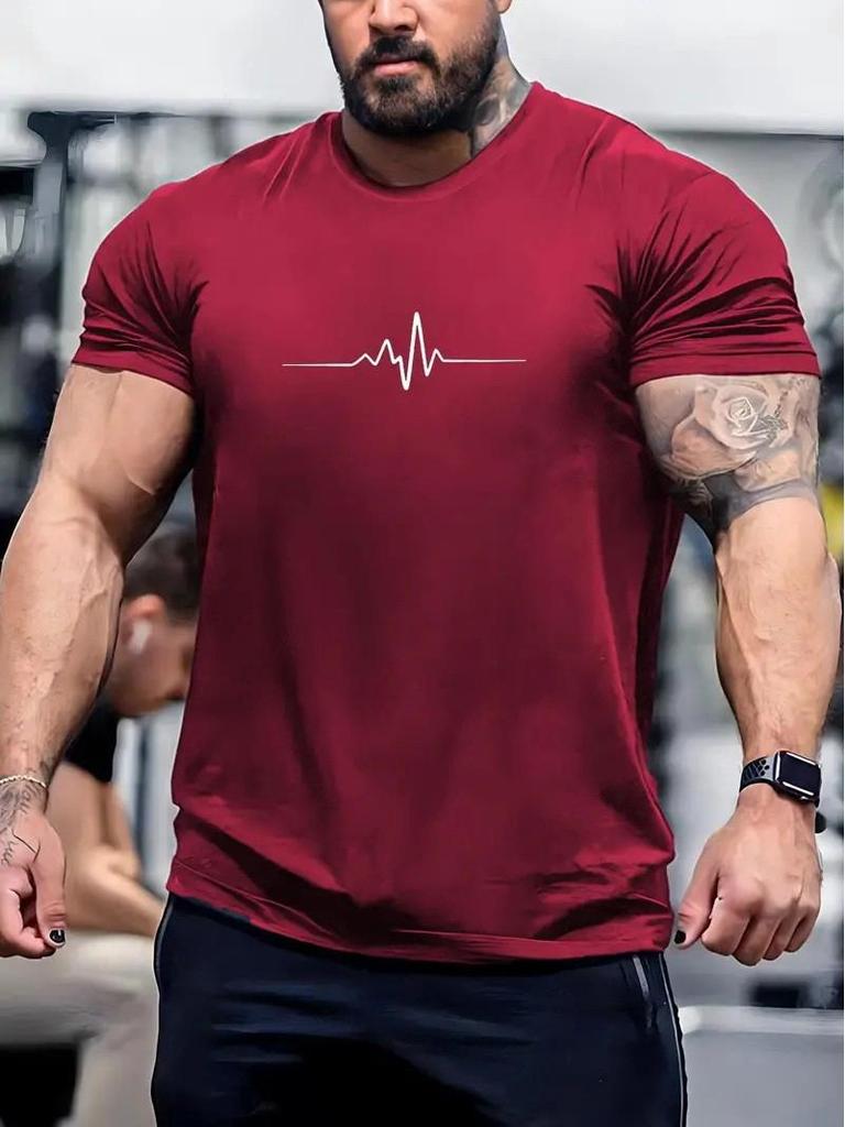 Tricou 3D pentru bărbați, stil european și american, nou pentru vara 2025, cu imprimeu la modă, cu personalitate