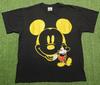 Vintage 90-tal Walt Disney Musse Pigg Enkelsöm T-shirt Stort Tryck USA En Storlek