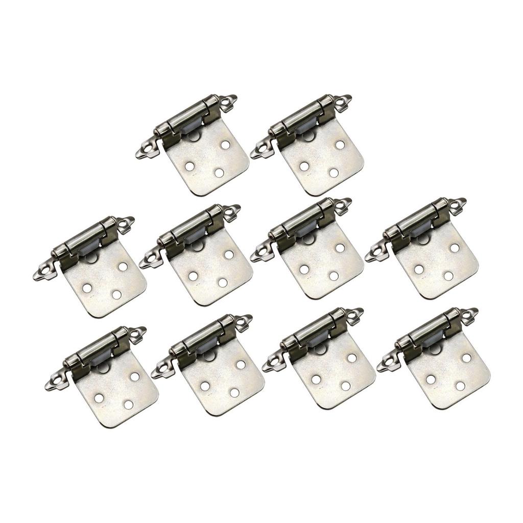 10Pcs Self Closing Hinges Soft Close Heavy Duty Face Mount Spring Hinges Furniture Hardware Accessories Kitchen Cabinet Hinges