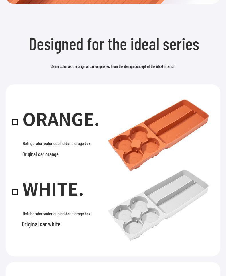 Silicone Cup Holder Pad for Ideal I6/i8 Rear Seat Refrigerator