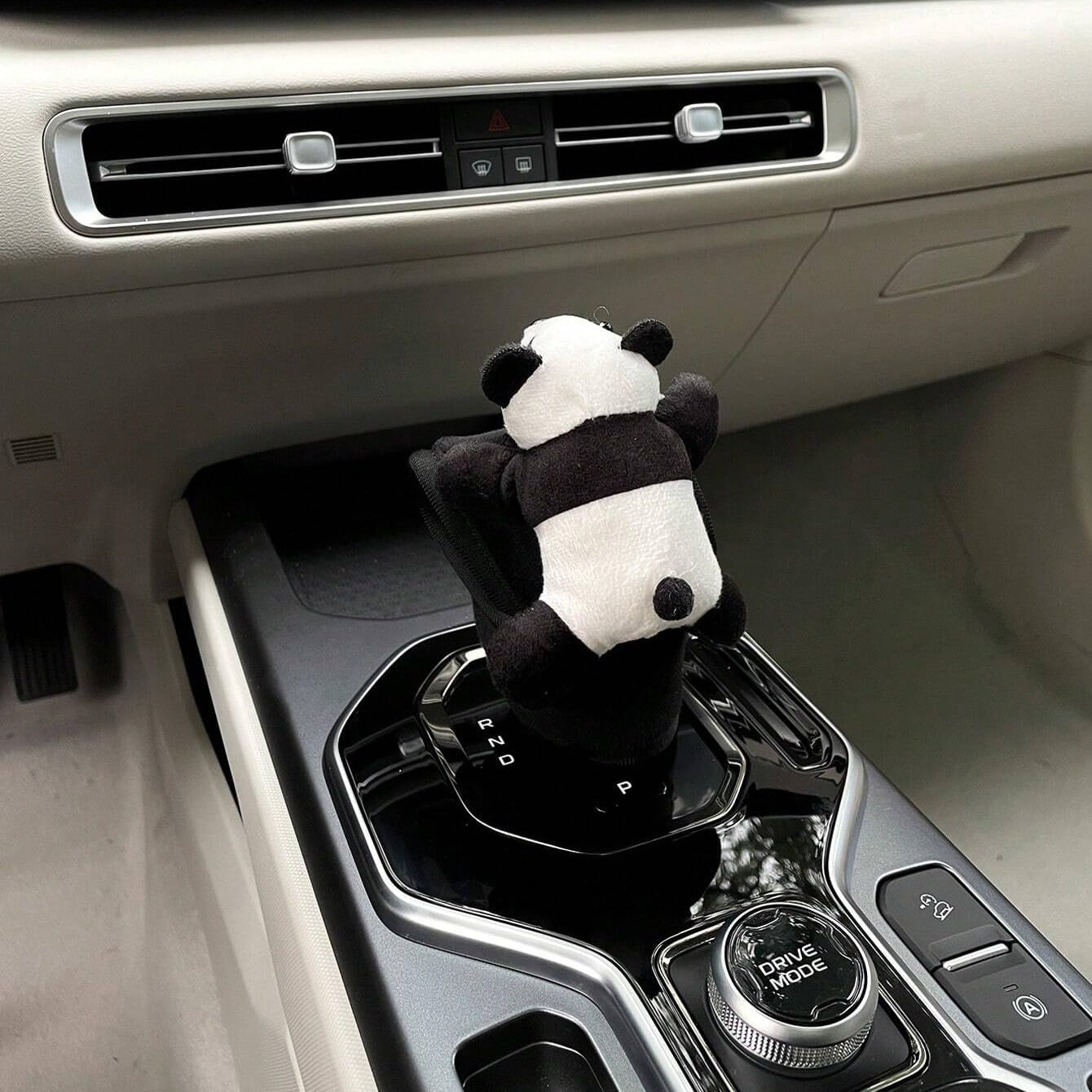 

Loizziuy Panda Gear Shift Cartoon Cute Car Handbrake Panda Gear Shift & Steering Wheel Cover Accessories Car Accessories (Panda) Panda