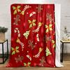 Christmas Gingerbread Pattern Design Patterned Flannel Blanket Perfect for the Bedroom Living Room, Sofa, or a Little Nap