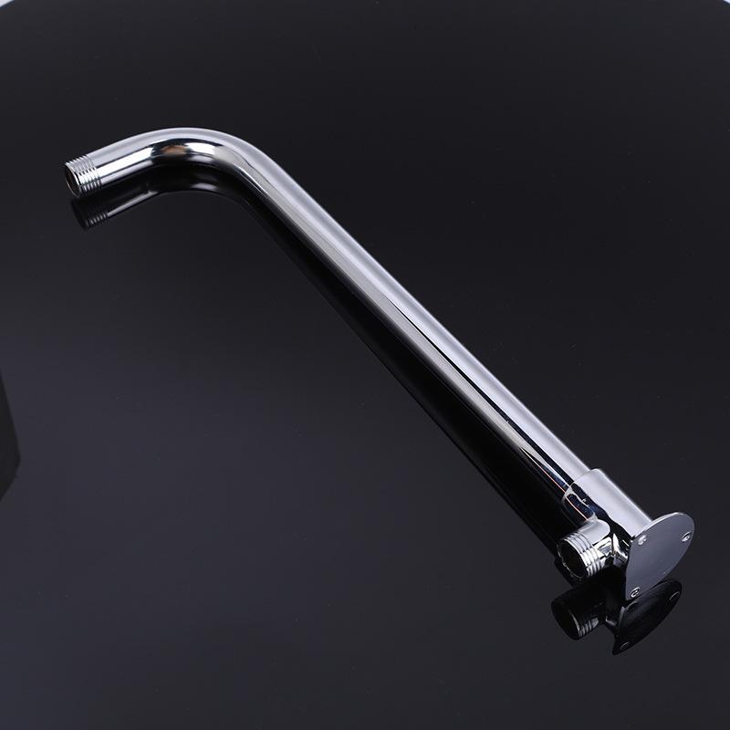 Support coudé pour pommeau de douche mural en acier inoxydable
