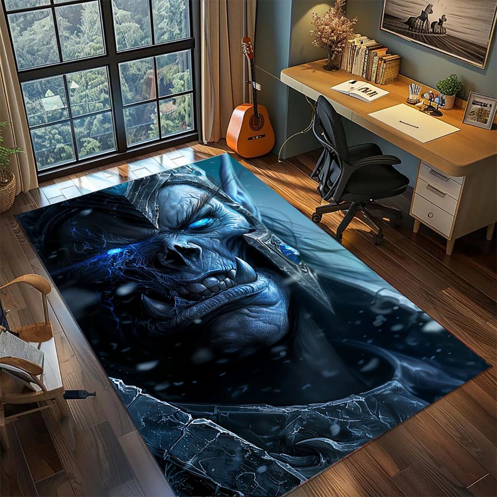 

World of Warcraft WoW Alliance Horde Faction Rug Carpet Large Area Rug Non Slip Washable Floor Mat Gamer Room Bedroom Home Decor 60x90cm