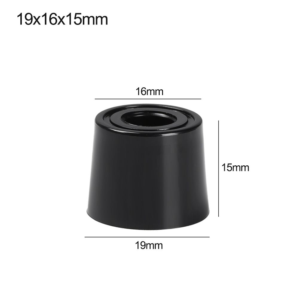 10pcs Furniture Slip Feet Pad Black PVC Floor Protector Bed Table Tapered Slipstop Silent Protection Stand Pad Furniture Part