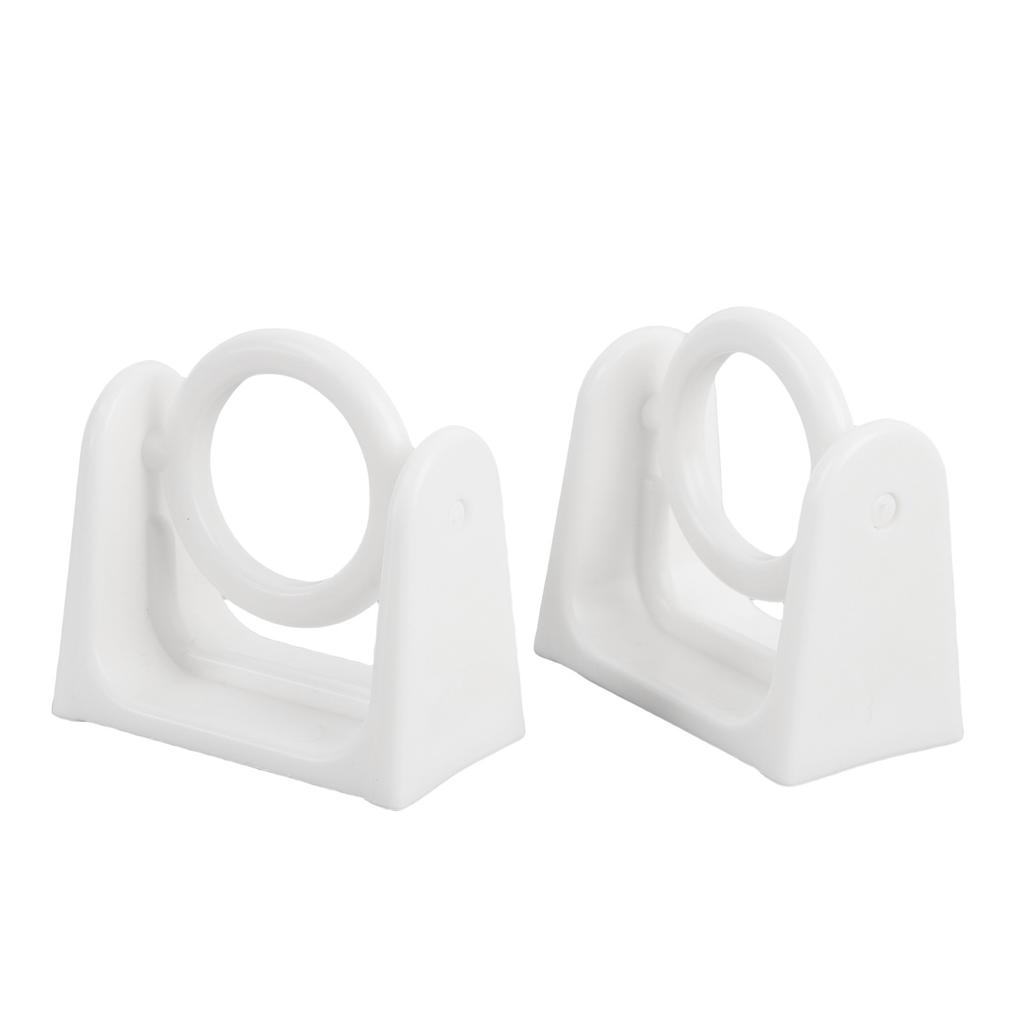 10Pcs Curtain Rod Bracket Rotatable Self Adhesive Curtain Pole Holder for Bathroom Bedroom Kitchen