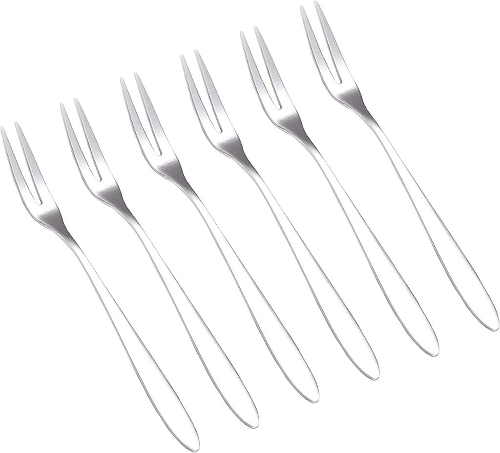 6/12Pcs Professional Escargot Forks, Mini Forks for Oyster and Shellfish, Appetizers Tasting Forks, Cocktail Fruit Forks