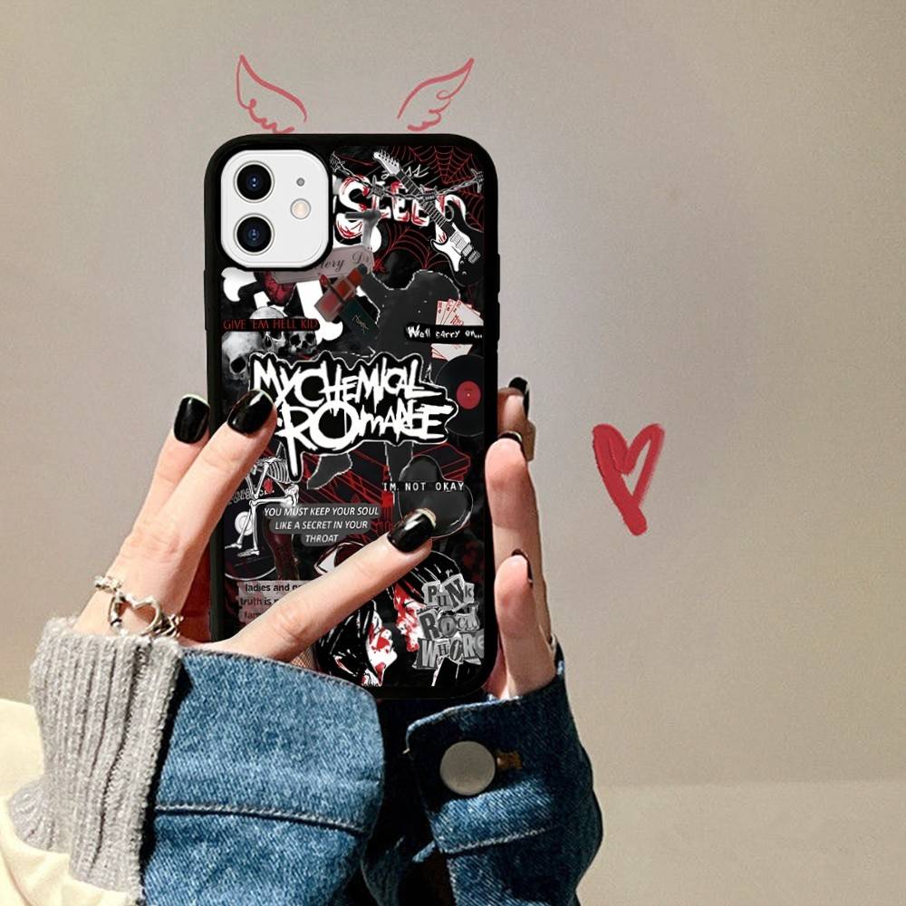 Rock Band M-My C-Chemical R-Romance Phone Case For IPhone 17 16 15 14 13 12 11 Pro Max Plus MiNi 17Air PC+TPU Armor Cover
