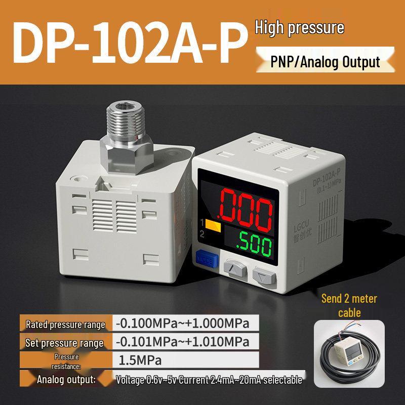 DP-101A/102 Digital Pressure Gauge Sensor with RS485 and Analog Output