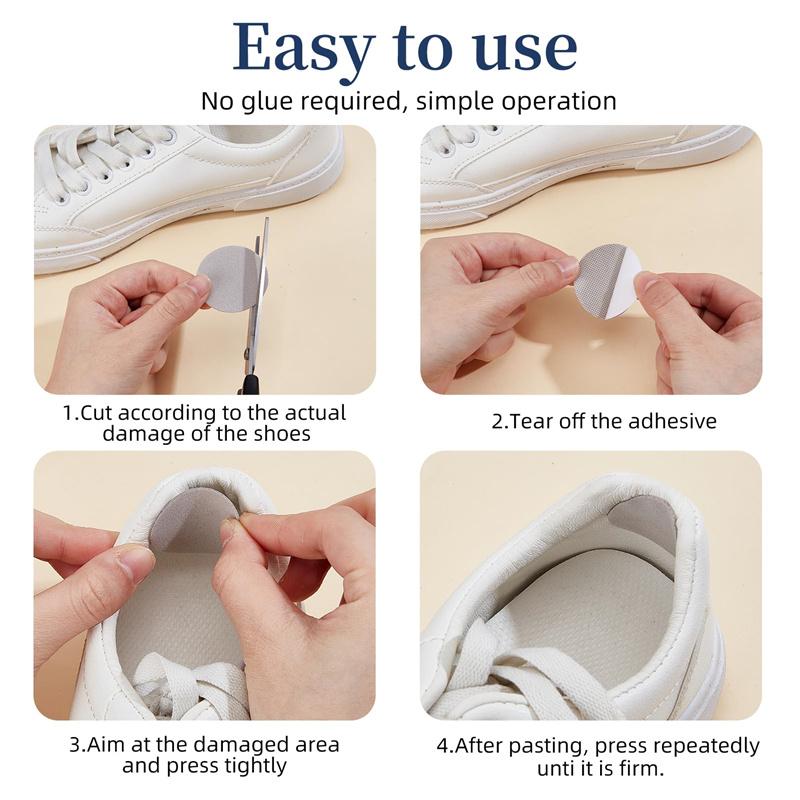 6 Adet Kendinden Yapışkanlı Ayakkabı Tamir Yaması Yedek Evrensel Dayanıklı Topuk Delik Pedleri Mikrofiber Deri Spor Ayakkabı Tamir Pedleri