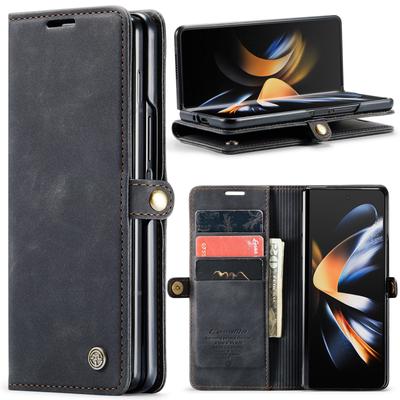 Shockproof Leather Wallet Funda Case For Samsung Galaxy Z Fold 4 Fold4 Zfold4 5g Full Protection Cover For Samsung Fold4