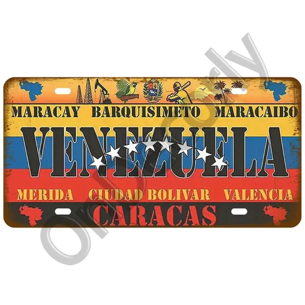 National Flag Tin Sign Plaque | (France/Spain/Germany/Mexico/USA) | Home/Bar/Craft Space Decor