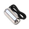 Blue 27LED Underwater Light 74LM Bright Transom Lamp IP68 Waterproof Stainless Steel Shell for Marine Boat
