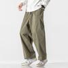2025 Summer Japanese Style Plus Size Casual Harem Pants - Wide Leg, Solid Color