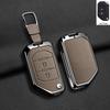 Zinc Alloy Leather Car Key Case Cover for Jeep Wrangler JL JLU Rubicon Gladiator JT Sahara JLU 2018 2019 2020 2021 2022 2023