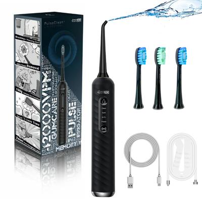 ZERO Munddusche Schall-elektrische Zahnbürste Jet Washer Reinigen Munddusche mit Jet-Floss und Wasser Schall-Vibrationen pro Minute Haupt [Medien