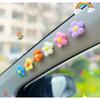 6pcs Flower Creative Car Decoration, Lovely Automotive Accessories, Puff Flower Interior Accessory for Cars