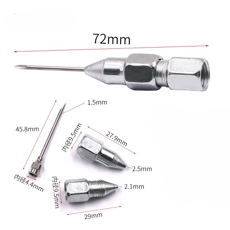 Nadelspitze Fettpressenkopf Flachkopf Pneumatische Düse Hochdruck Fettpressenkopf Sub Manuelle Fettpressendüse Zubehör